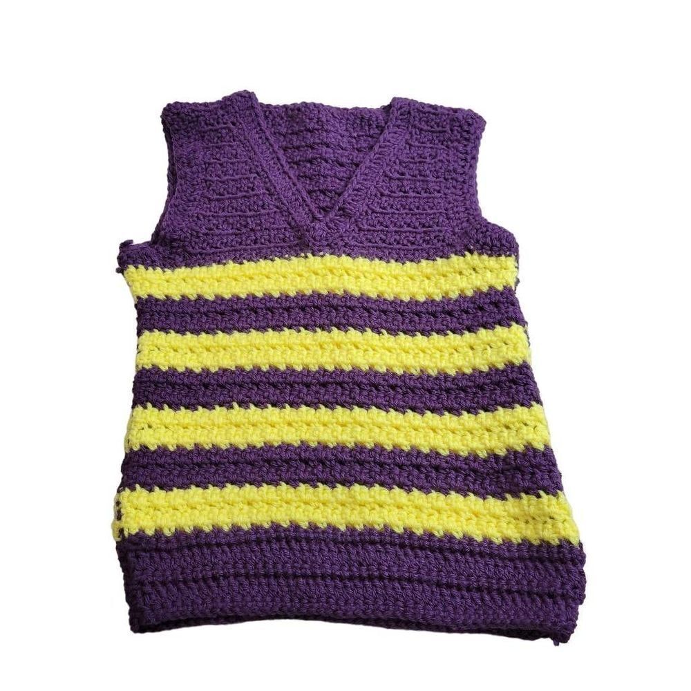 Crochet LSU vest 3T
